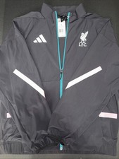 Adidas Liverpool FC Z.N.E. Anthem Track Jacket Black JZ0138 Men's Size L BNWT