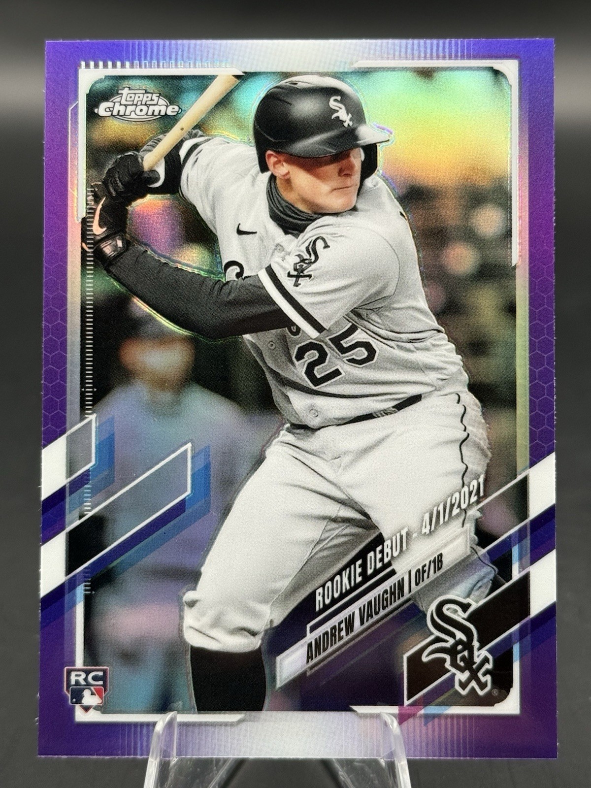 2021 Topps Chrome Update Andrew Vaughn Rookie Debut RC Purple Refractor IT367