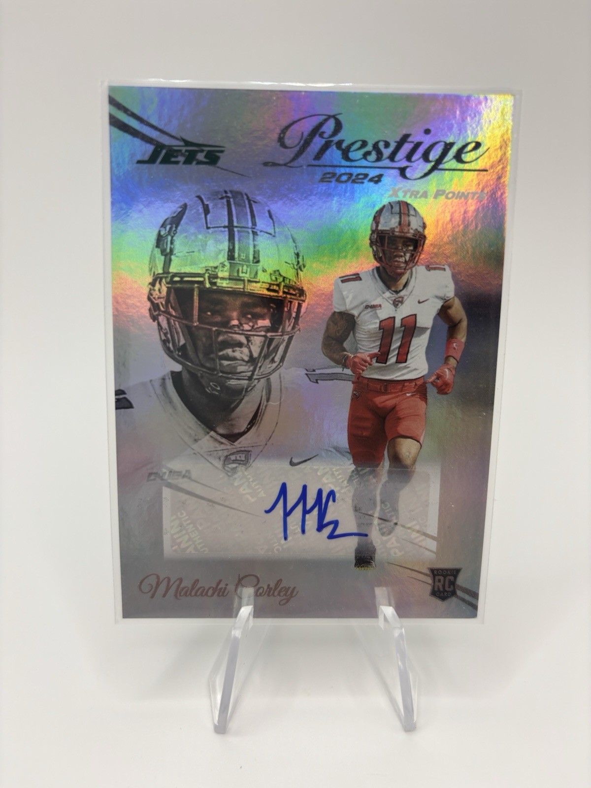 2024 Prestige Xtra Points Signatures Premium #355 Malachi Corley Auto - FB
