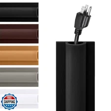 Rubber Bond TV Cord Hider Cable Protector - Strong Self Adhesive Wall Cord Co