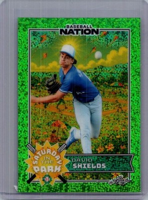David Shields 2025 Leaf Baseball Nation 1/1 Pre Production Proof