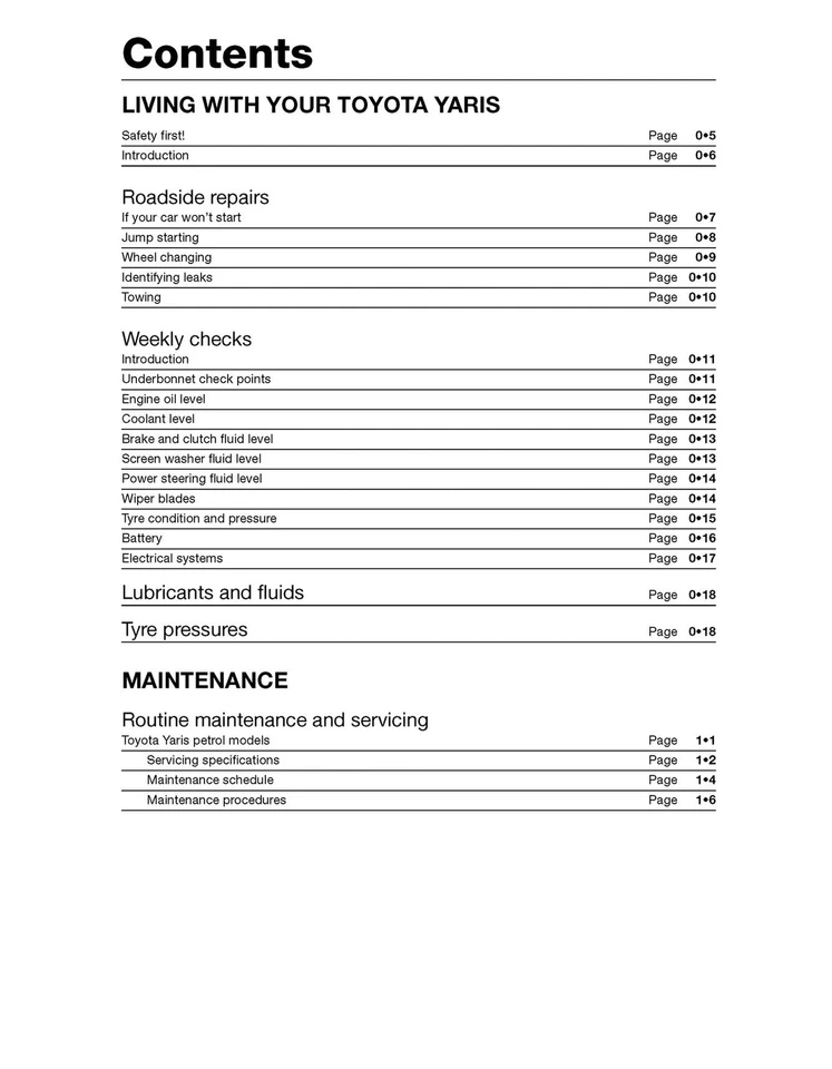 Toyota Yaris Petrol (1999-2005) Haynes Repair Manual - Image 3 of 4