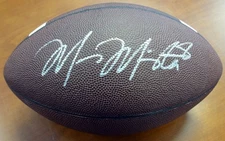 Marcus Mariota Autographed Signed Brown Nike Logo Football Oregon Ducks MM Holo