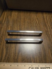 Brushed Nickel Kitchen Cabinet / Drawer Pulls or Handles, 6", w/ screws, Pre-own