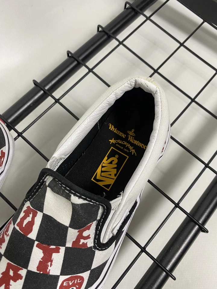 Vans x Vivienne Westwood Anglomania Checkerboard Clásico Sin Cordones Talla 37 Foto 3 de 4