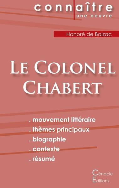 Fiche De Lecture Le Colonel Chabert De Balzac (Analyse LittéRaire De...-image