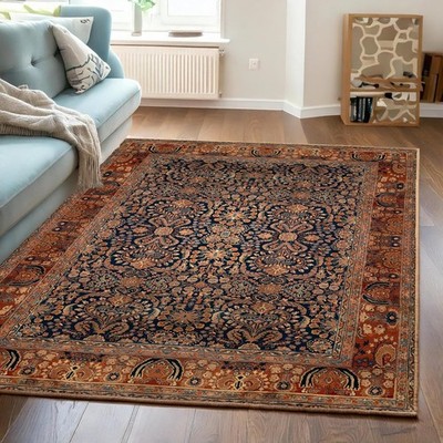 Premium Medallion Carpet Rug Anti Skid Washable Non Shedding Living Room