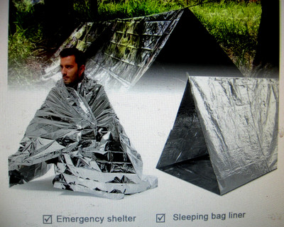 90% OFF!! 100  Emergency  Blankets Survival Mylar First Aid Hiking 84  x 52  ..