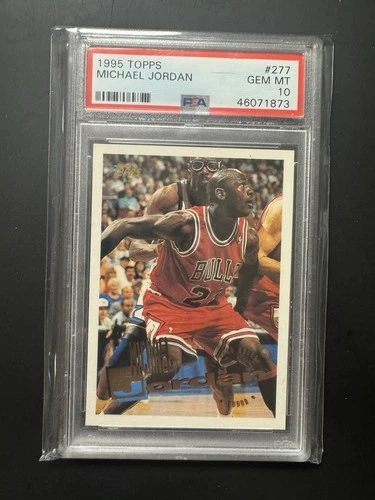 1995 Topps MICHAEL JORDAN #277 Basketball Card PSA 10 GEM MINT