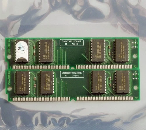 Set 2x IBM FRU 92G7321 8MB 16MB kit 60ns 72-pin SIMM EDO RAM #1