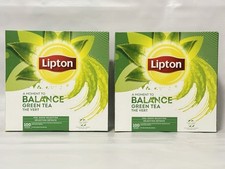 Lipton A Moment to Balance Green Tea – 200 Enveloped Tea Bags (2 x 100 Packs) 0.06 per strip