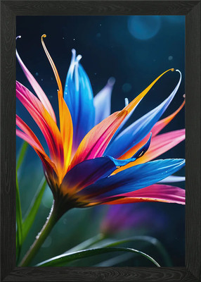 Rätselhafte Blüte gerahmtes Wandbild Poster Leinwanddruck Bild