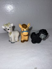 Fisher Price Little People Farm Animals Set Of 3 Horse Goat and Sheep
