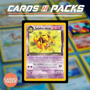 Carte Pokemon Kadabra obscur 39/82 Team Rocket Edition 1 Exc.