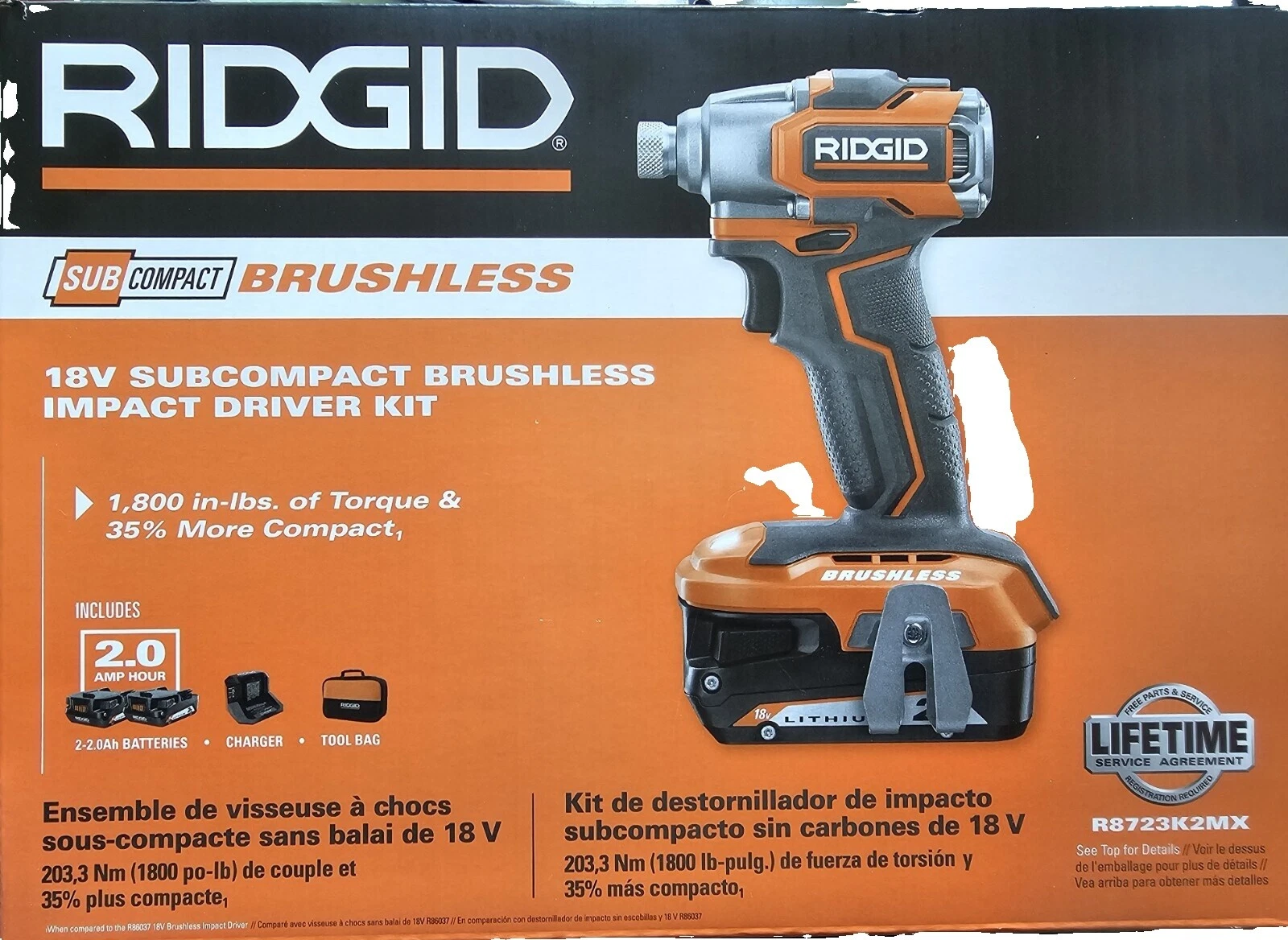 Controladores de impacto RIDGID Batería incluida