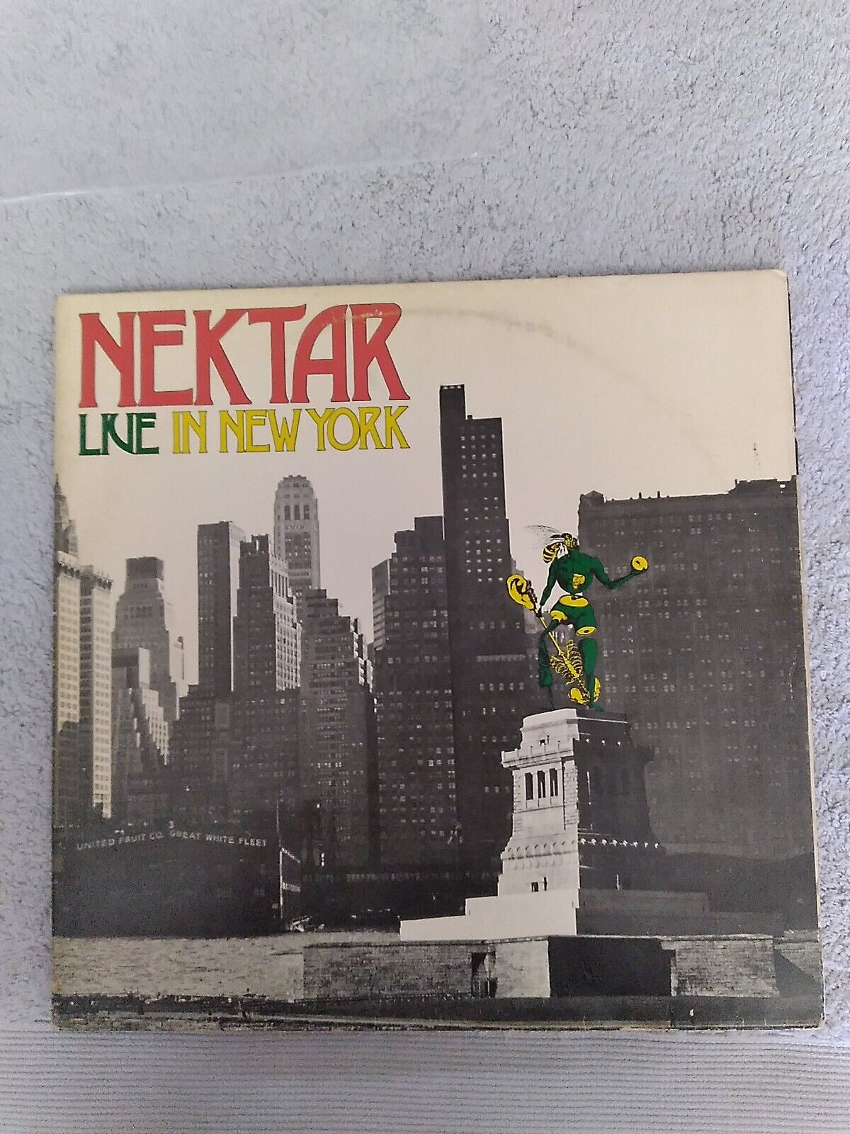 NEKTAR "LIVE in NEW YORK" Two Record Set 1977 Played and tested very clean VG+