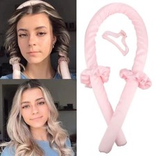 Heatless Curling Rod Curler Headband Curly Hair Ribbon Soft Roller Reusable