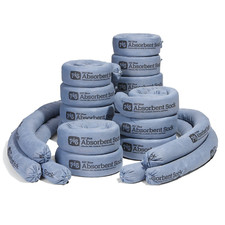 New Blue Oil Absorbent Sock - 20 per Package - 3" X 48" - Absorbs up to 95 Oz p