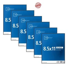 Mainstays 8.5x11 Document Format Picture Frames, Black, Set of 6