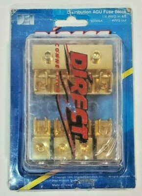 DEI Viper Directed Electronics Inc Distribution AGU Fuse Block Gold 52005A  NOS