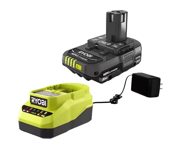 RYOBI ONE+ 18V Cordless Compact Power Scrubber Kit with 2.0 Ah