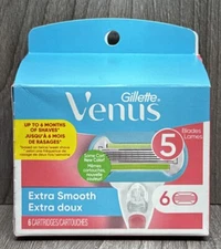 GILLETTE VENUS Extra Smooth Women's Razor 5 Blade - 6 Cartridges