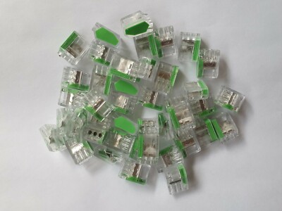 50x Verbindungsklemme Abzweigverbinder Steckklemme  Kabelverbinder NYM 3x 2,5mm 