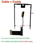 HDD SSD Hard Drive Cable Adapter + Caddy for Lenovo ThinkPad T570 T580 P51S P52S