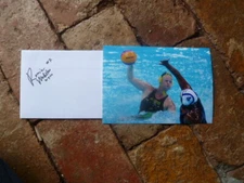 OLYMPIC WATERPOLO PLAYER ROWENA WEBSTER SIGNED  7X5 PHOTO