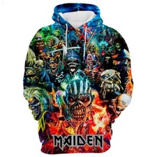 Iron Maiden 3D Print Casual Unisex Sweatshirt Hoodie Pullover