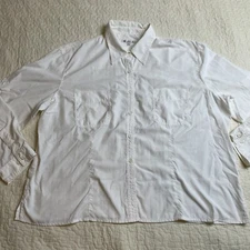 Tilley Size 3X Nylon Shirt White 