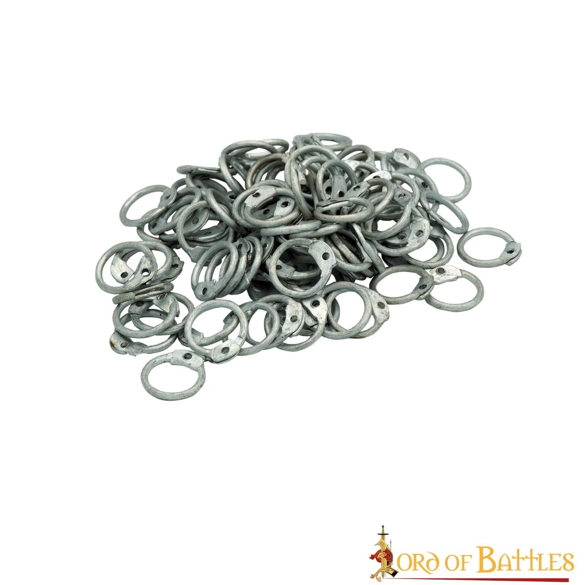 Loose Aluminium Round Rings with Dome Rivets Medieval DIY