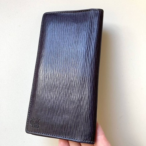 COCOMEISTER Authentic Leather long wallet billfold card case black - Picture 5 of 6