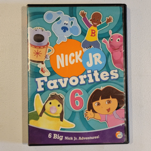 Nick Jr. Favorites 6 DVD 2007 RETRO NICKELODEON ANIMATION FAMILY NR - Afbeelding 1 van 3