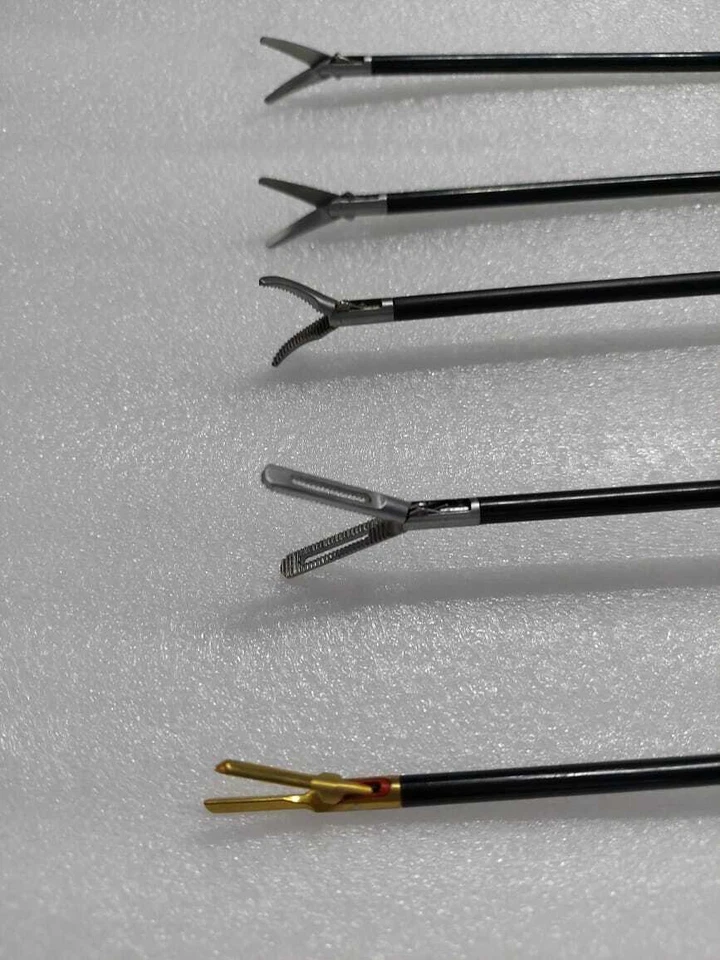 Juego de instrumentos de disector bipolar cortador de tijeras curvas laparoscópicas Maryland Foto 2 de 4