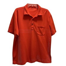 Untuckit Polo Shirt Mens XL Red Golf Short Sleeve Performance Stretch W/Pocket