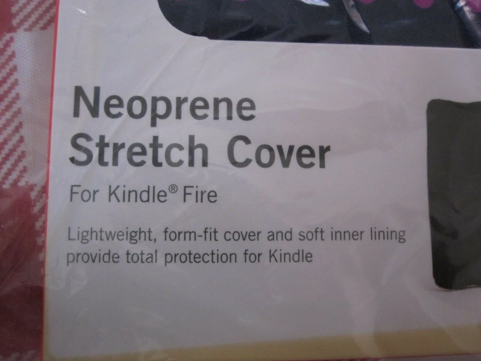Funda elástica de neopreno CONSTRUIDA para Kindle Fire, lindos lunares - NUEVA Foto 2 de 3