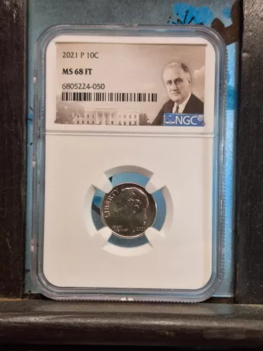 2021 P Roosevelt Dime 10c Graded MS 68 FT  by NGC