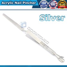 Acrylic Nail Pincher Cuticle Pusher Pinching Pinch Clamp Tool C Curve Tweezers
