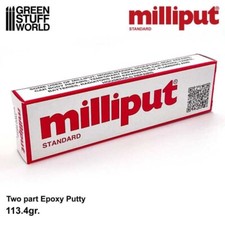 Milliput Standard Jaune Gris - 113gr. - Mastic et Pâte époxy
