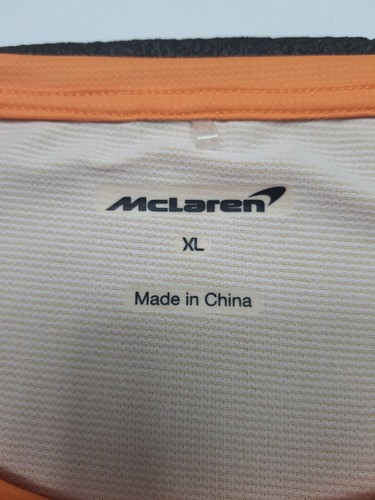 Mclaren Renault Shirt Mens F1 Racing DELL Hilton Pirelli size XL - Picture 6 of 9