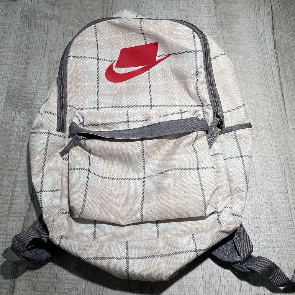 Nike Heritage Tartan Checkered Backpack for Gym School or Laptop BA5880-030
