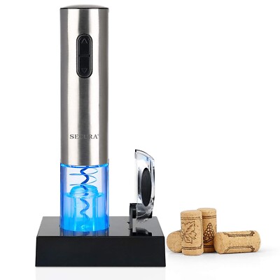 Secura Electric Wine Opener, Automatic Electric Wine Bottle Corkscrew Opener ...