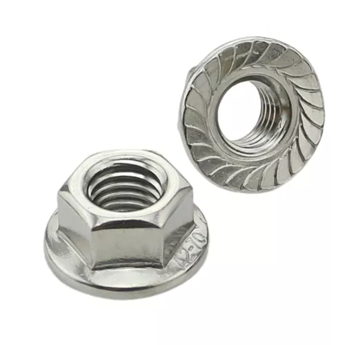 M6 Flange Nuts Flanged Serrated Hex Nut Stainless Steel 304 Lock Metric SS 25x
