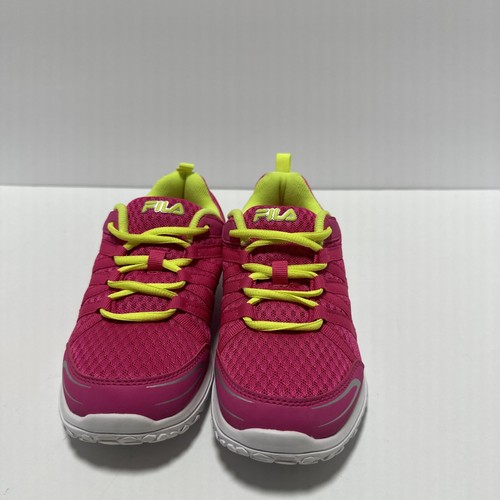 Zapatillas FILA rosa/amarillo neón, para hombre talla 5 EE. UU. (Reino Unido 4) 3SR21136-673 - Imagen 3 de 6