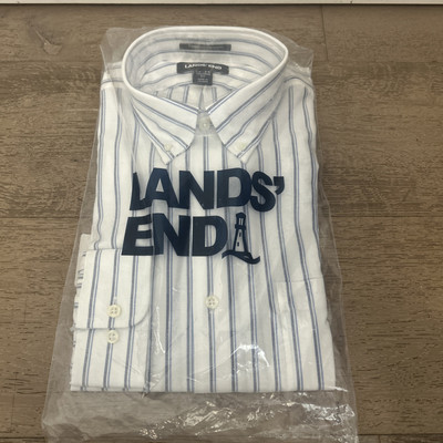 lands end slim fit dress shirts Men's Fitted Dress Shirts