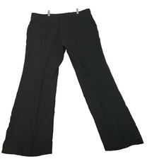 Nine West Pants Sz 14 Black Wide Leg Bootcut Stretch Office Career Hi Rise