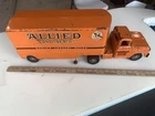 Allied Van Lines Metal Moving Truck & Trailer, Orange/Black Vintage Toy