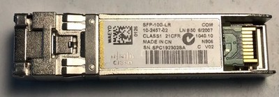 Cisco SFP-10G-LR 10-2457-02 SFP+ Optic Transceiver LC 10GBase-LR