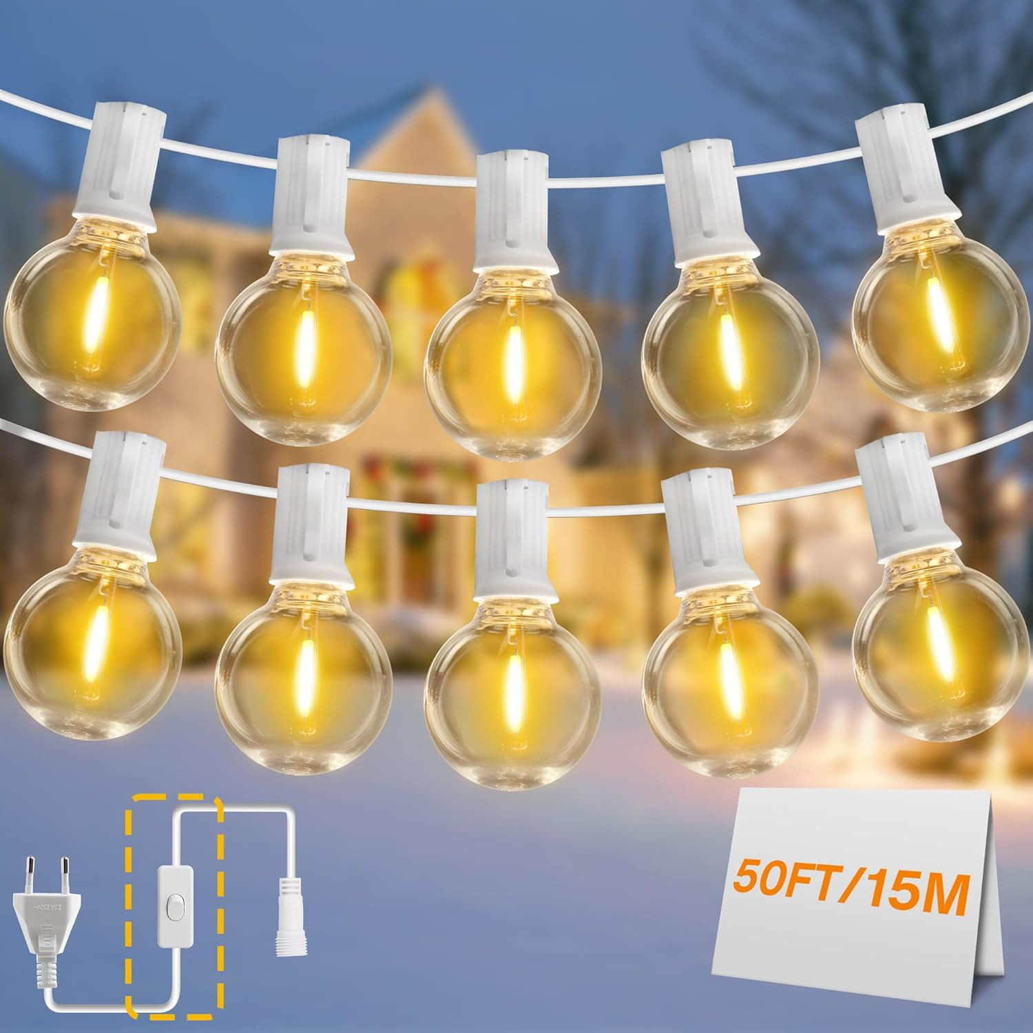 Luci da Sogno per Esterni 15M G40 LED - Crea il tuo Angolo di Relax